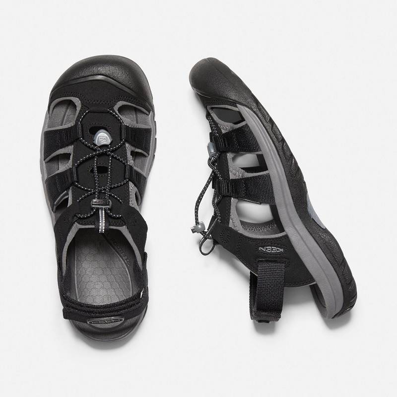 Keen Rapids H2 Trekkingsandalen Herren DE-17254 Black/Steel Grey - Keen Herrenschuhe Schwarz